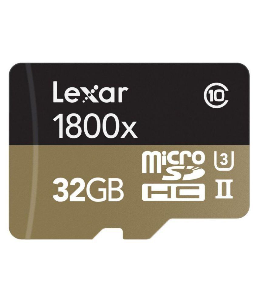     			Lexar Professional 1800x 32 GB Micro SDHC Class 10 270 MB/s Memory Card