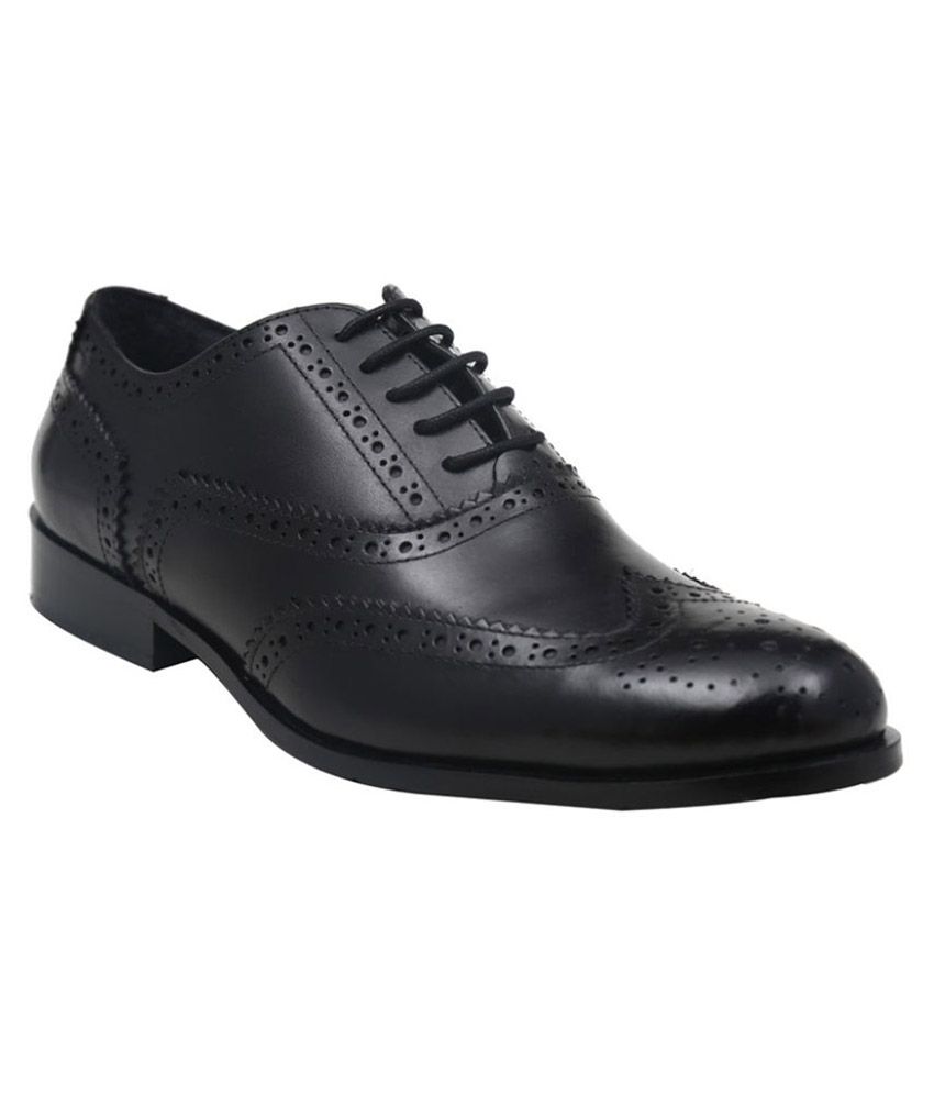 Harper Woods Black Brogue Genuine 