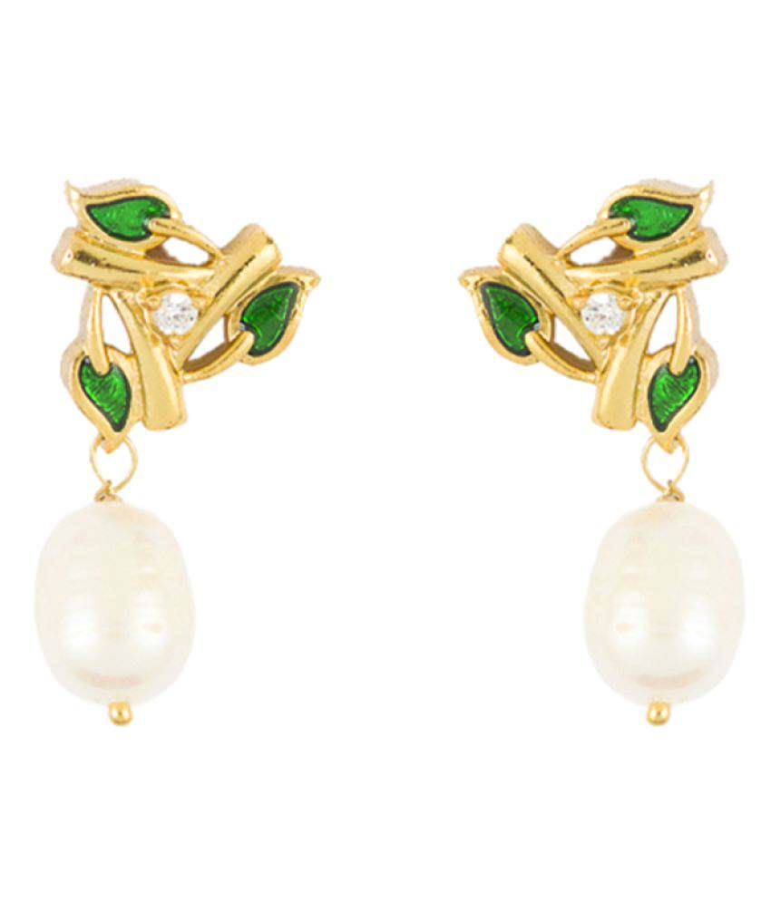 Chandrani Pearls Drop Pearl Earrings 