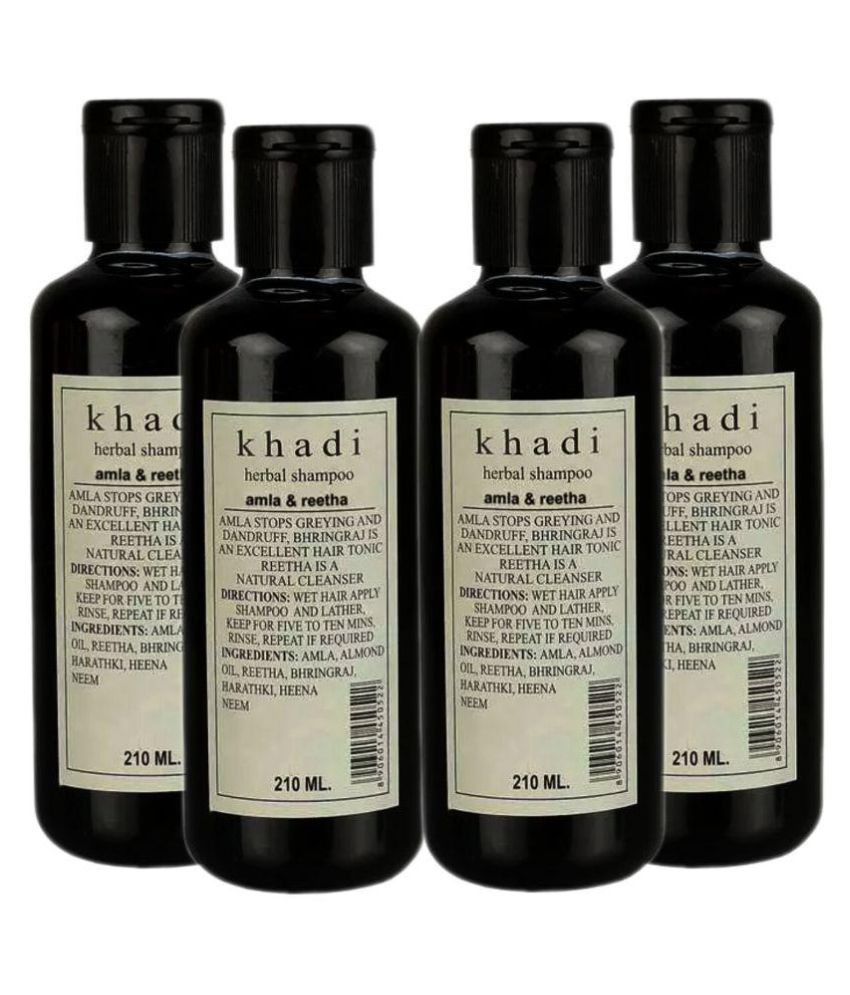     			Khadi Herbal Amla & Reetha Shampoo 840 ml Pack of 4