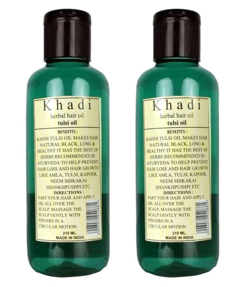     			Khadi Herbal Tulsi Hair Oil 210 ml Pack of 2