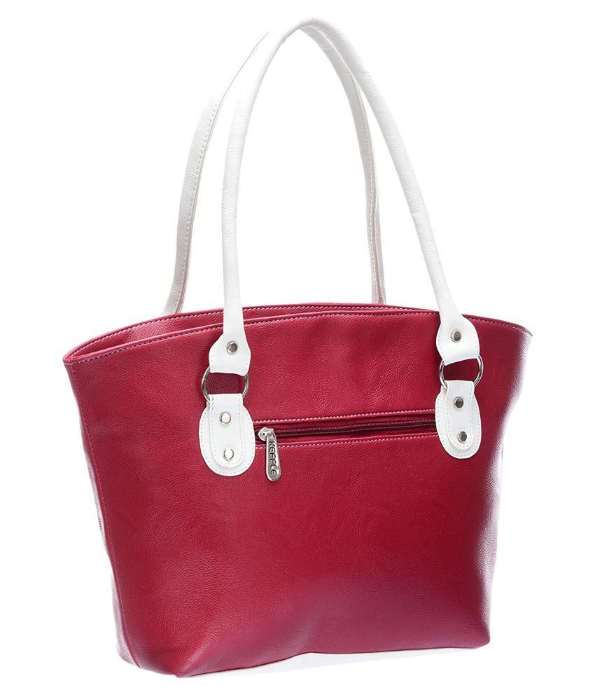 Keffle Maroon P.U. Shoulder Bag - Buy Keffle Maroon P.U. Shoulder Bag ...