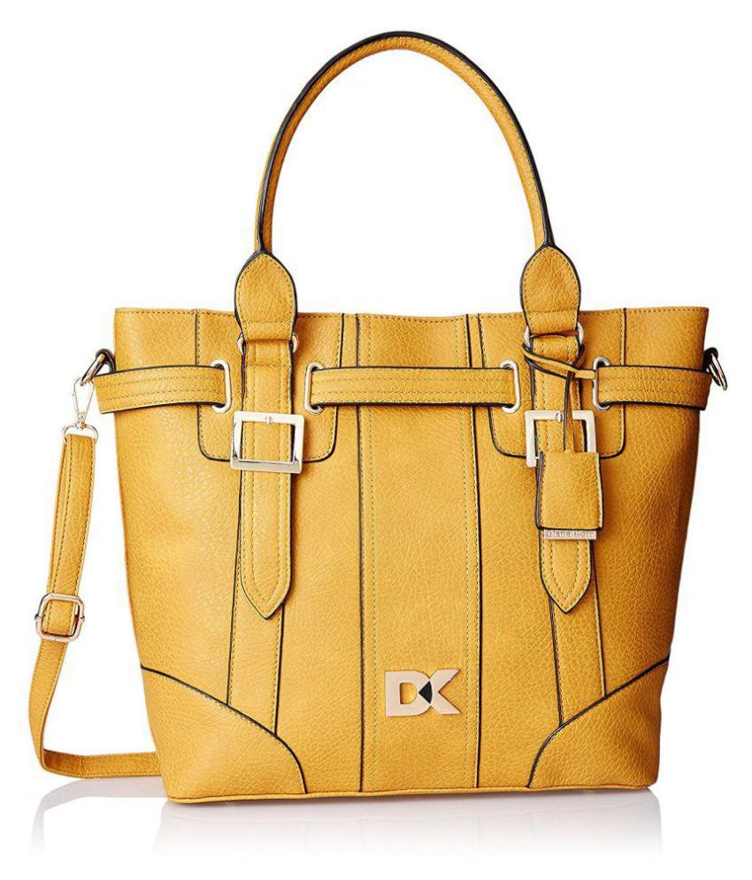 Diana Korr Yellow P.U. Shoulder Bag - Buy Diana Korr Yellow P.U ...