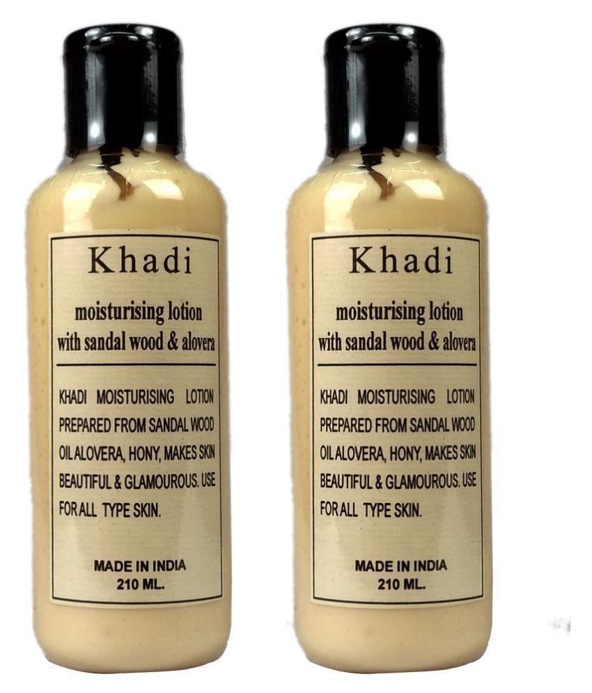     			Khadi Herbal Sandalwood & Aloevera Moisturizer 210 ml