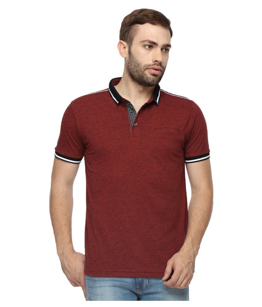 Classic Polo  Maroon  Slim Fit Polo  T Shirt  Buy Classic 