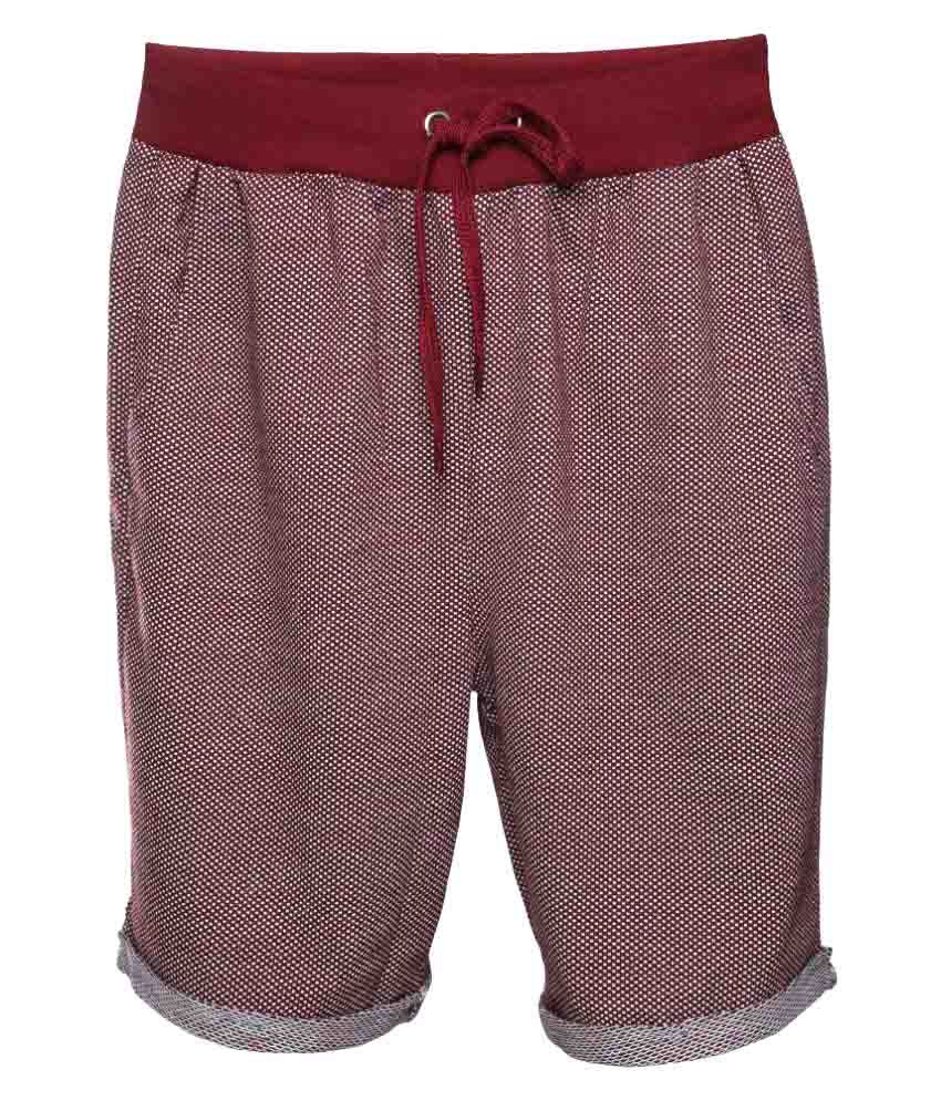 maroon cargo shorts