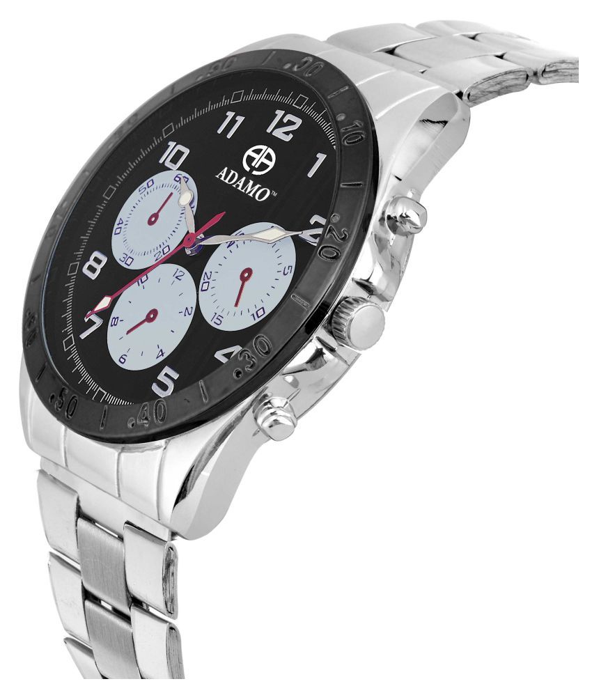 Adamo Silver Analog Designer Men's Wrist Watch A314SM02 Buy Adamo