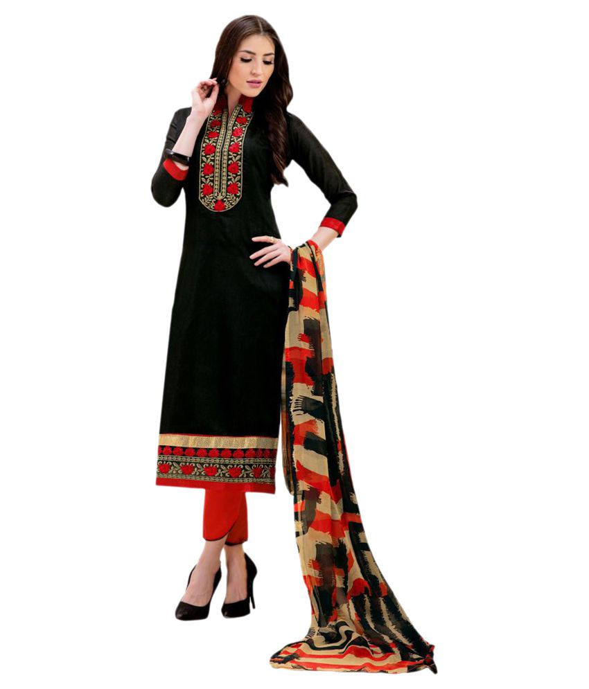 Loved it: Ajay And Vijay Black Embroidered Pure Georgette Semi Stitched Anarkali  Salwar Suit, http://www.snapdeal.c… | Ethnic fashion, Anarkali dress,  Indian attire