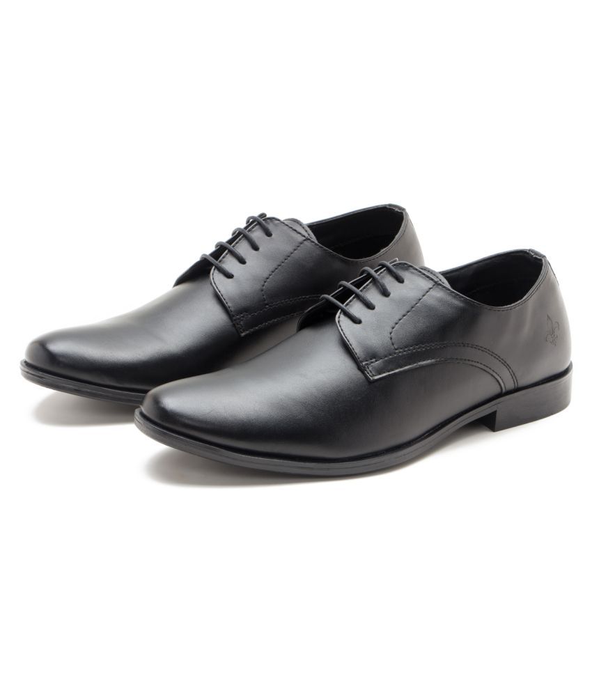 Red Tape Black Derby Formal Shoes Price 