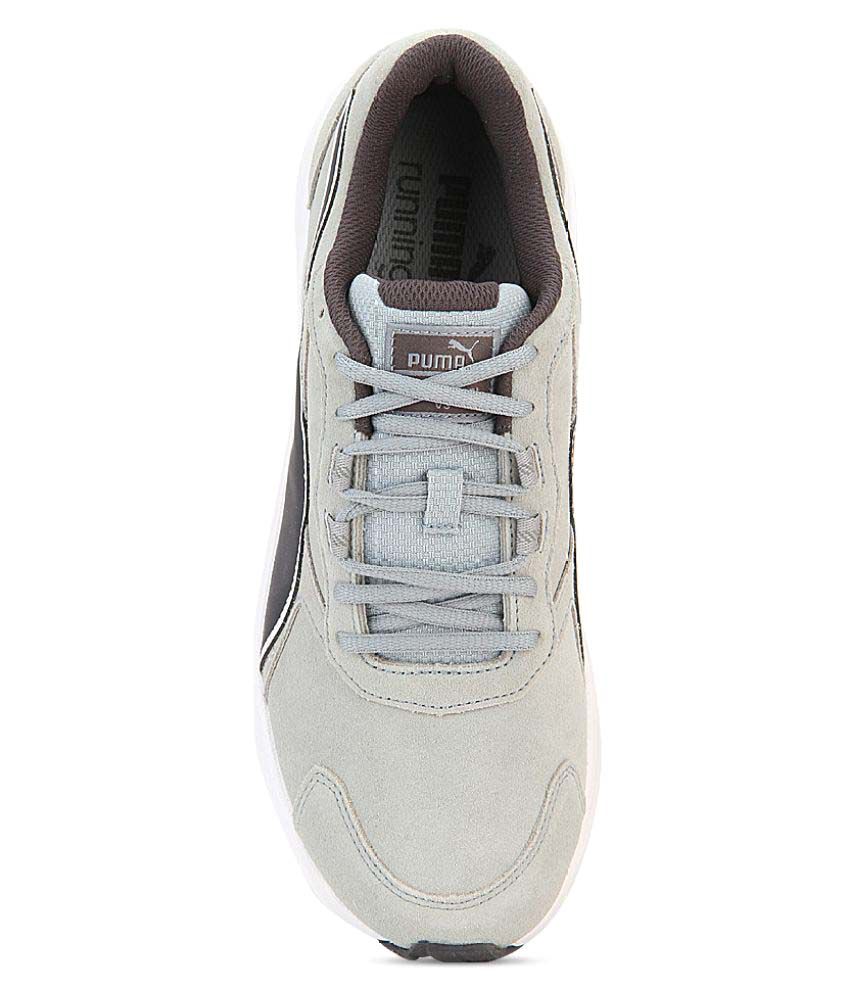 Puma Descendant v3 Suede quarry-periscope-whi Gray Running Shoes - Buy ...
