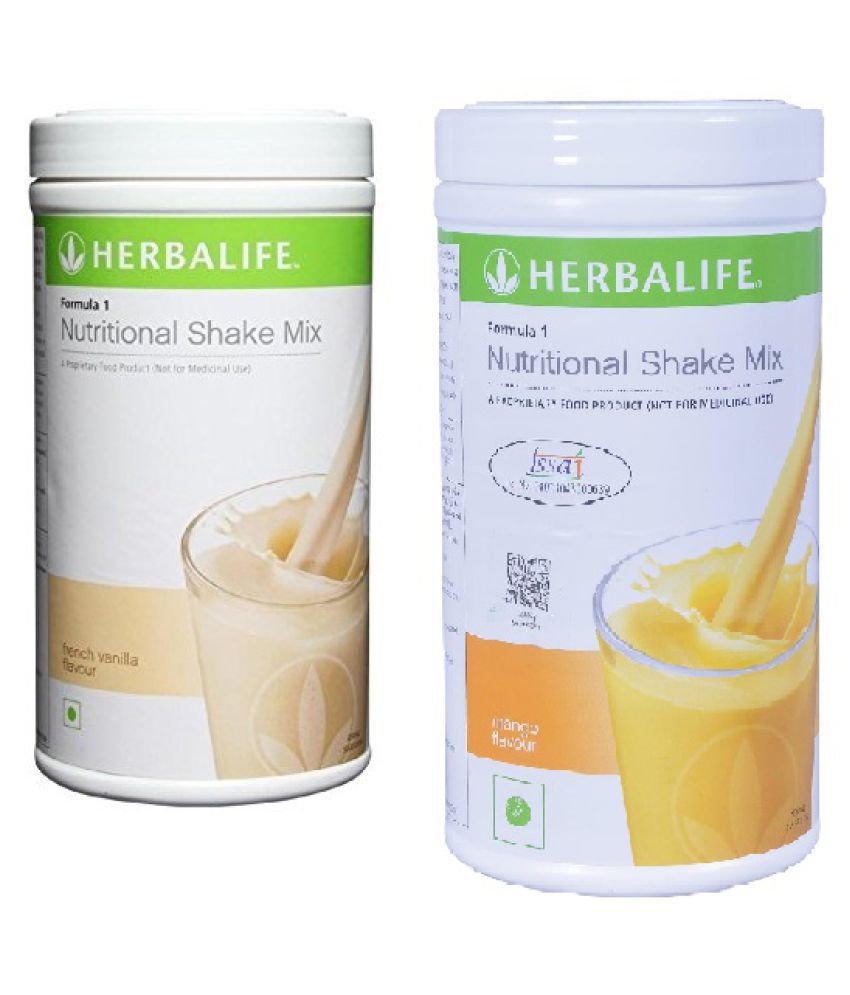     			Herbalife Formula 1 Shake Mix 500g Pack Of  2  (1 Vanilla & 1 Mango Flavour) Powder Weight Loss