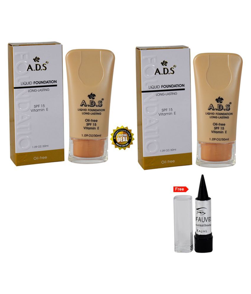     			ADS Good Choice Liquid Foundation A1673 Natural SPF 15 30 ml Pack of 2