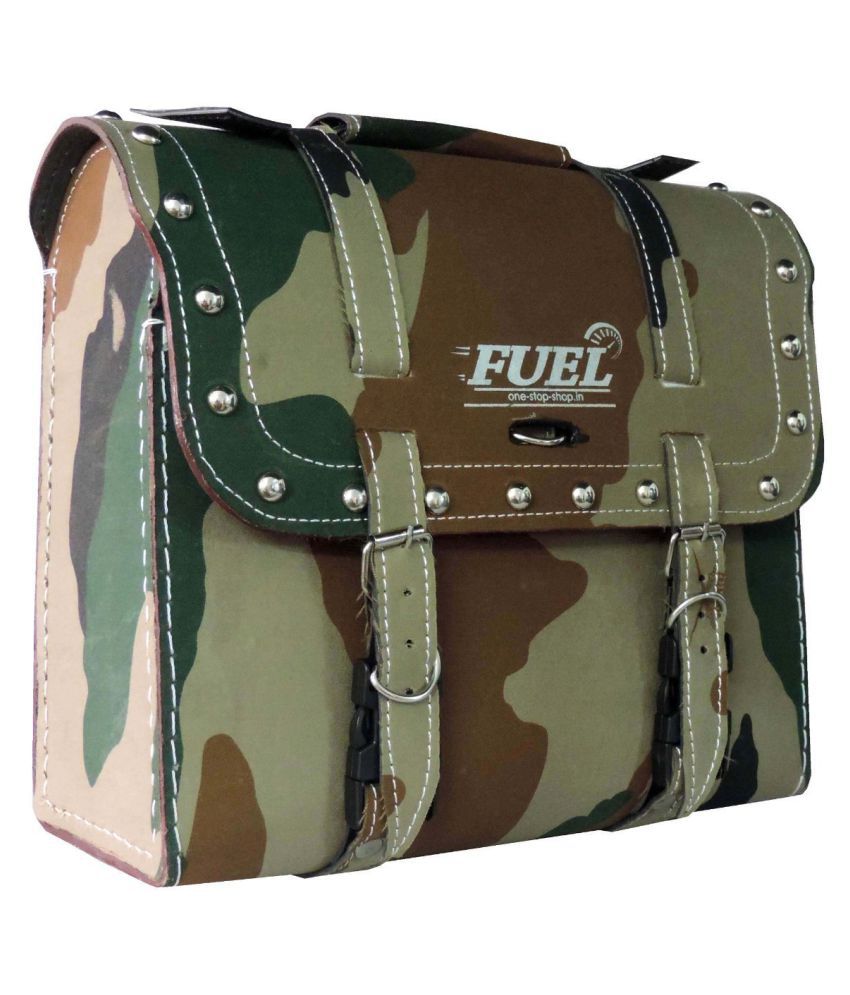 FUEL - Army Saddle Bag Premium Large For Harley Davidson St-16: Buy ...