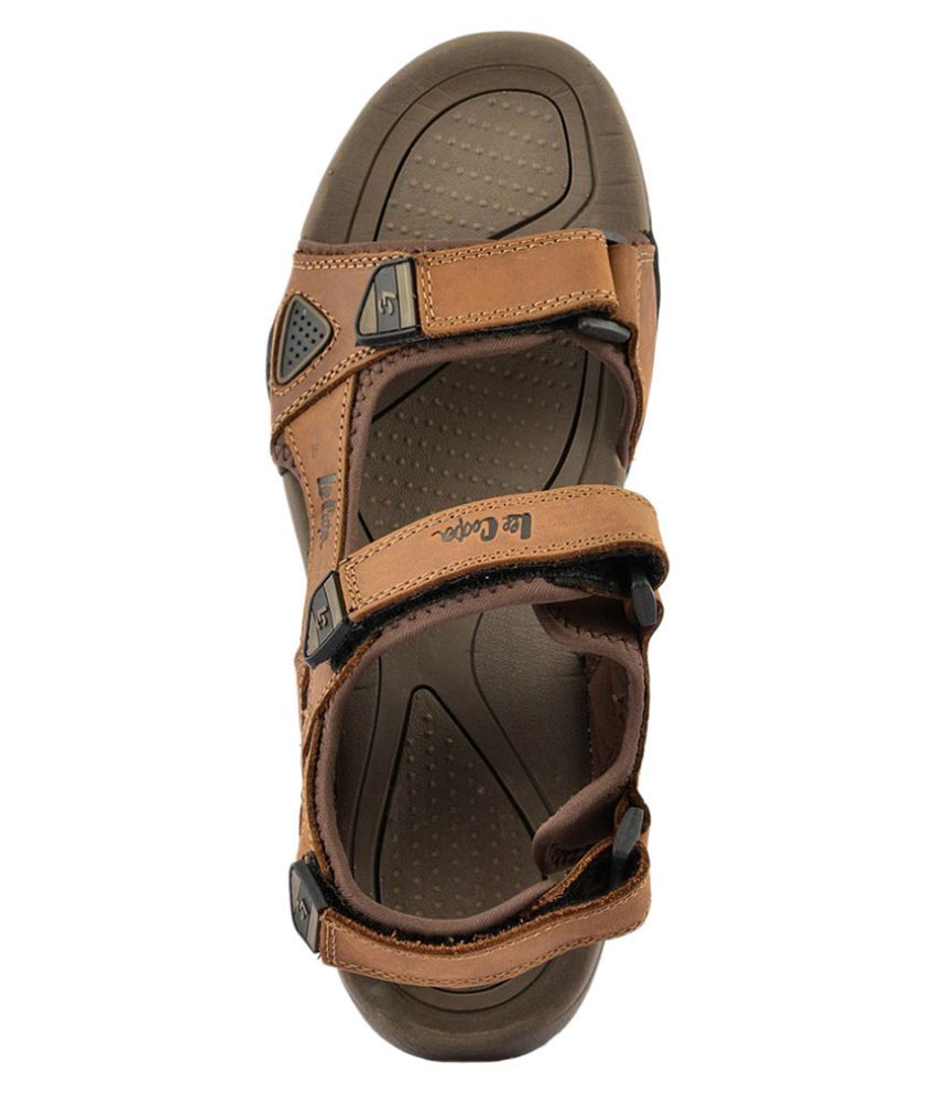 lee cooper men's leather sandals and floaters