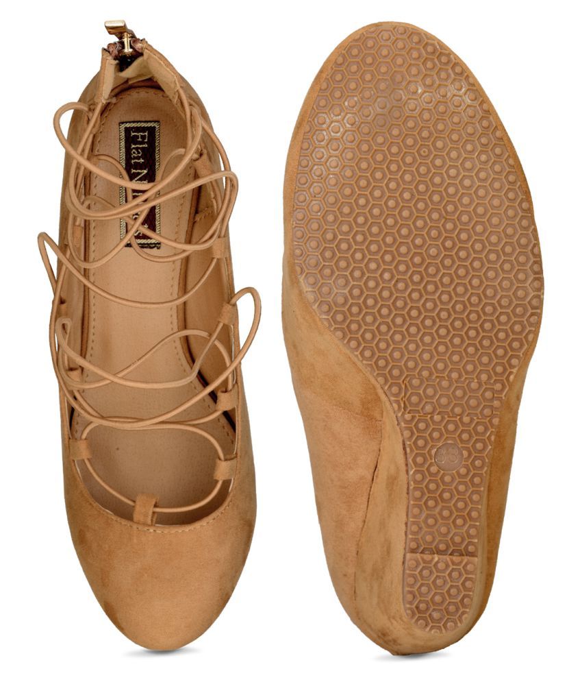 Flat n Heels Tan Wedges Heels Price in India- Buy Flat n Heels Tan Wedges Heels Online at Snapdeal