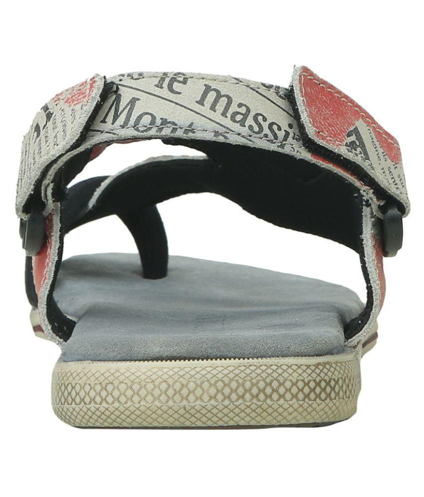 woodland red sandals