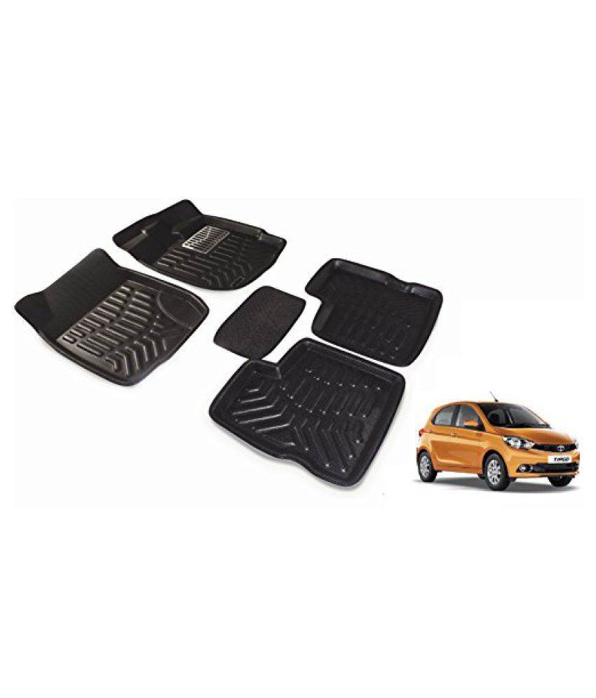 Auto Hub 3d Car Floor Mats For Tata Tiago Black Buy Auto Hub 3d