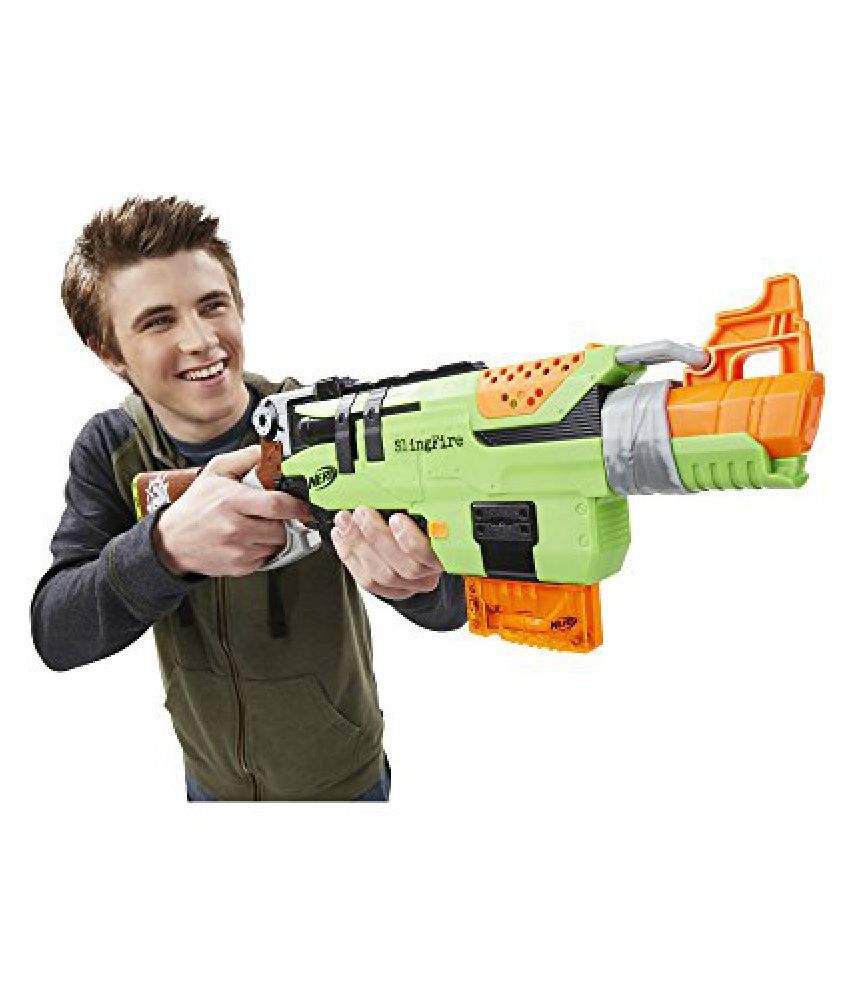 Nerf Zombie Strike Slingfire, Multi Color - Buy Nerf Zombie Strike ...