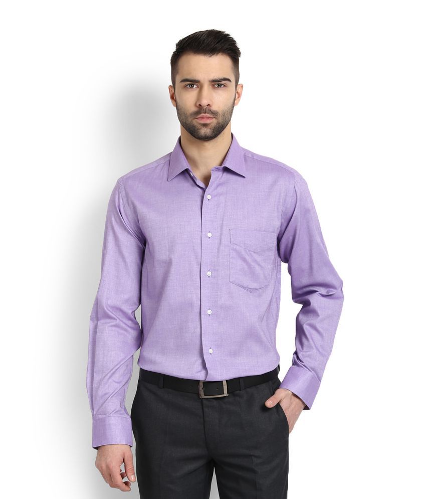 van heusen purple shirt