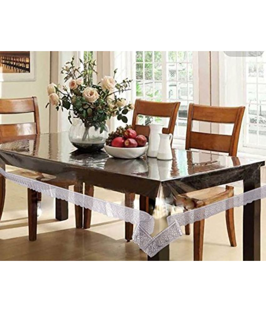     			Casa Furnishing 6 Seater Transparent PVC Single Table Covers