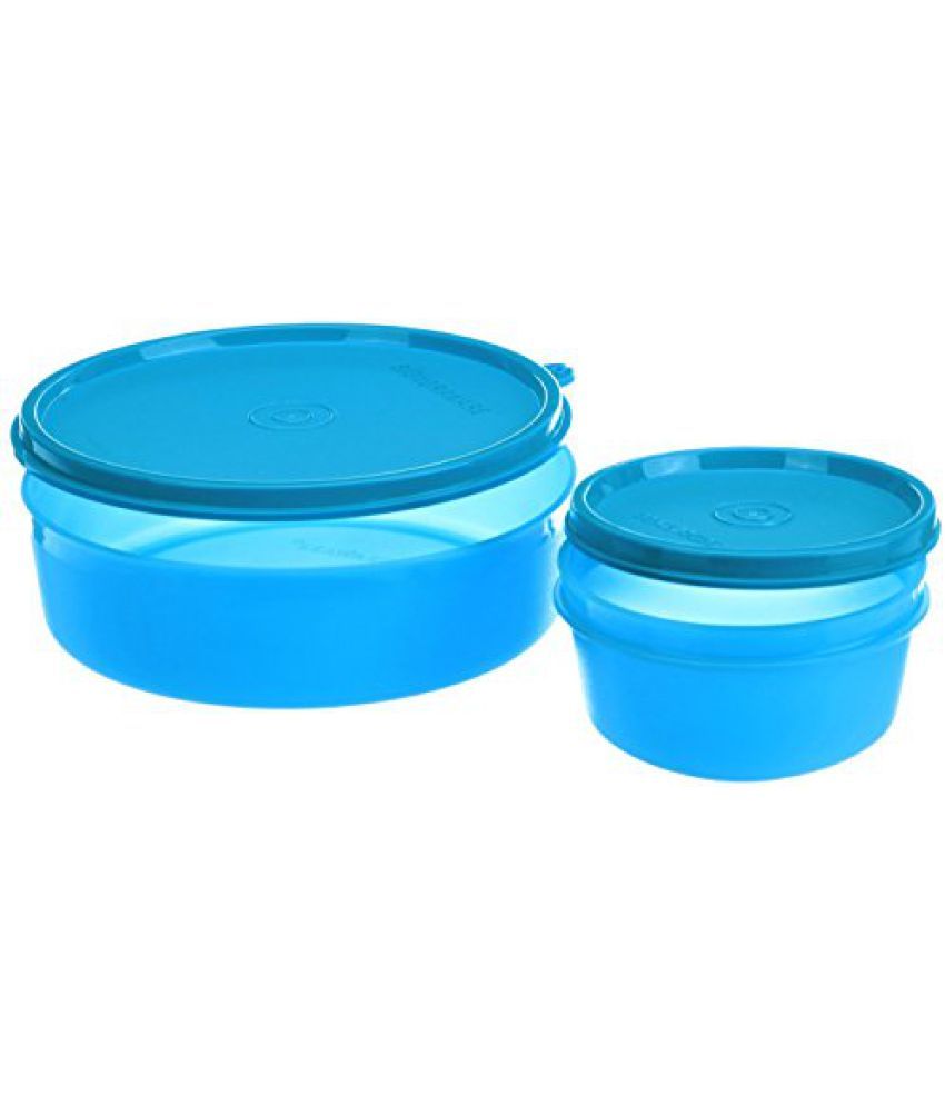 Signoraware New Classic Small Lunch Box with Bag, 550ml, T Blue: Buy ...