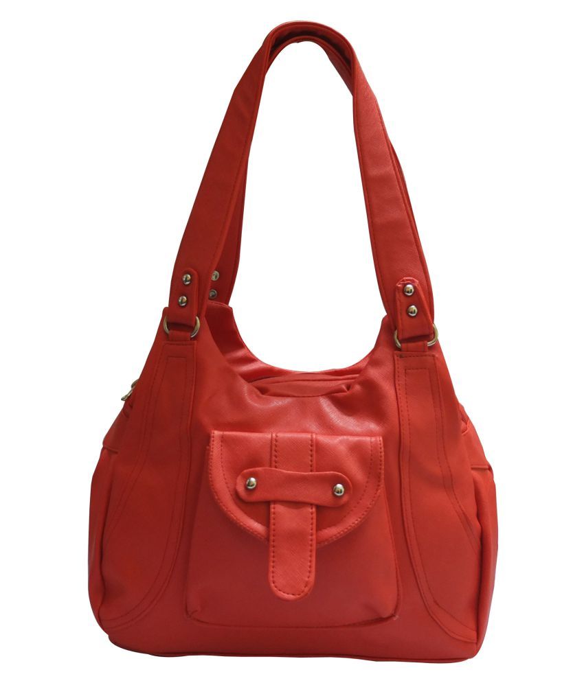 Glorious Red P.U. Shoulder Bag - Buy Glorious Red P.U. Shoulder Bag ...