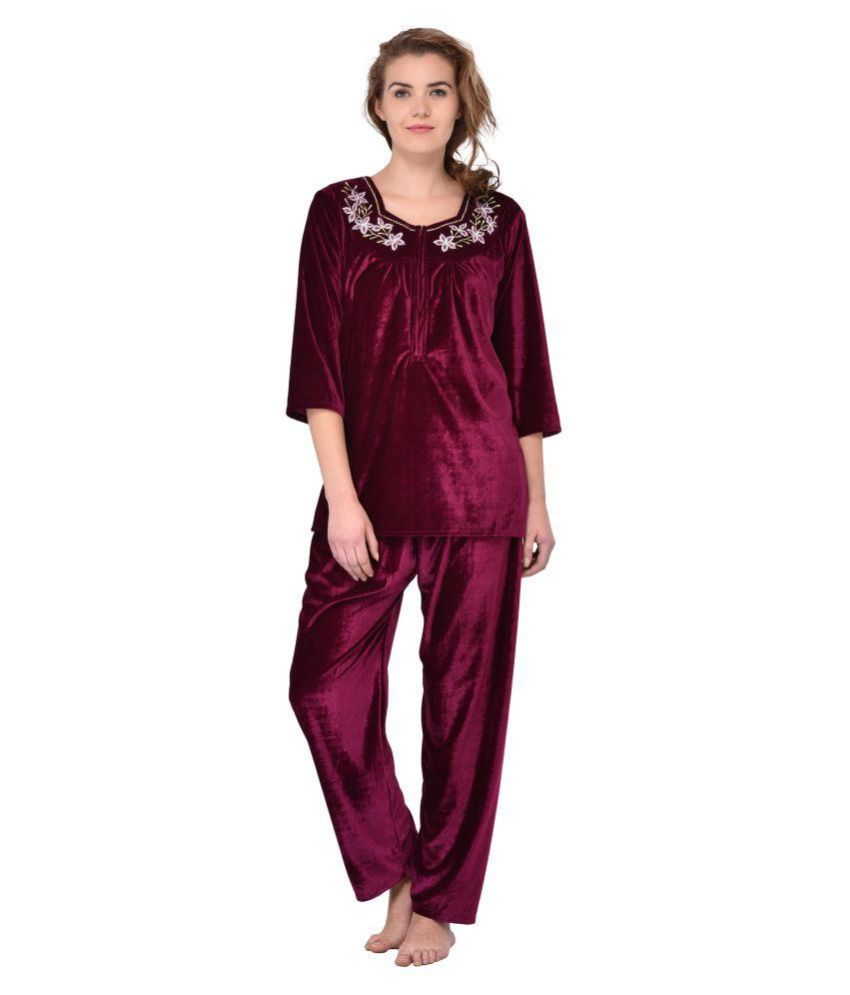 velvet night suits online