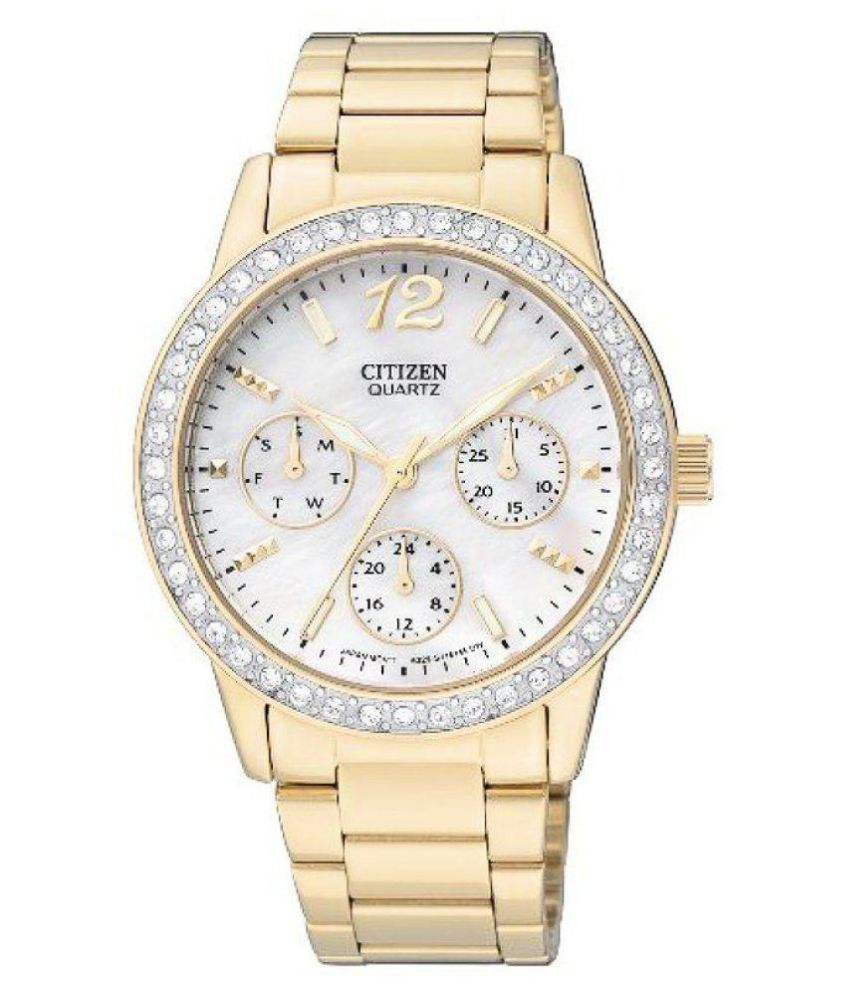 citizen gold chronograph watch