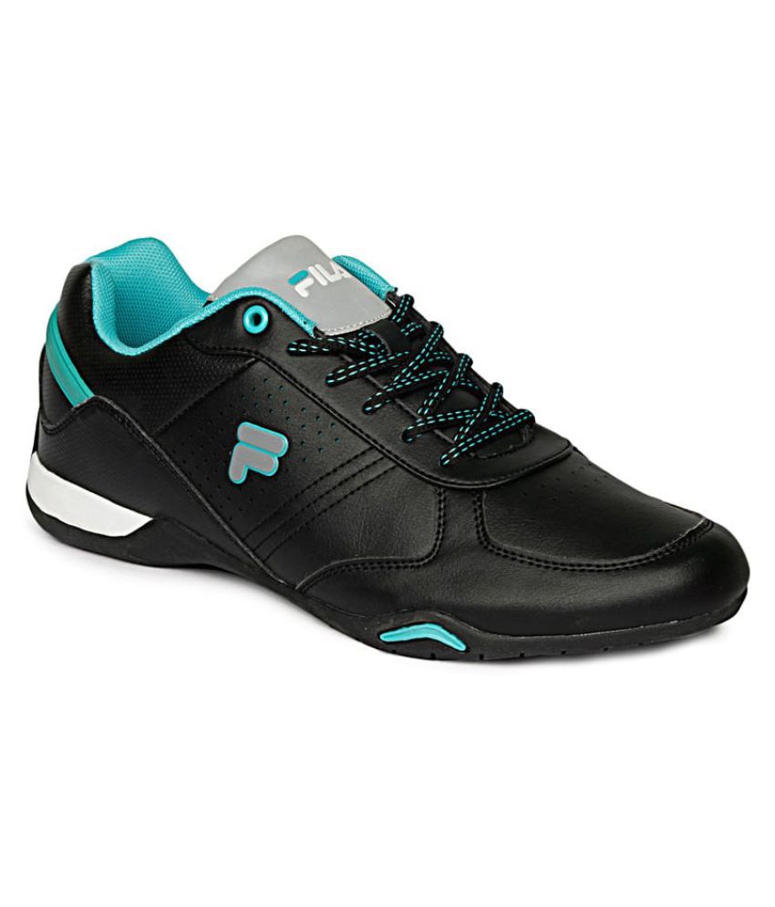 fila black running shoes