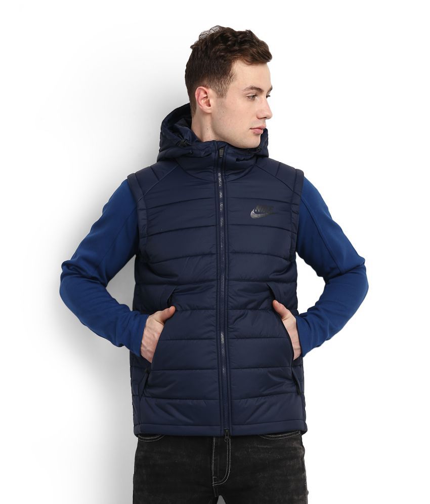 Nike Navy Polyester Terry Jacket - Buy Nike Navy Polyester Terry Jacket