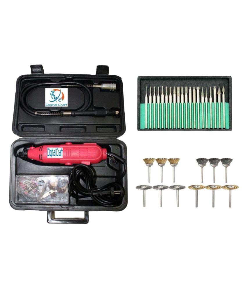Digitalcraft 40pc Electric Die Grinder With Shaft Along With Kit And