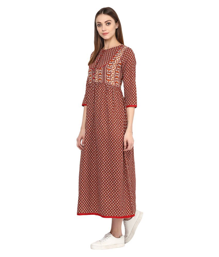 Jaipur Kurti Cotton Gown Buy Jaipur Kurti Cotton Gown Online at Best