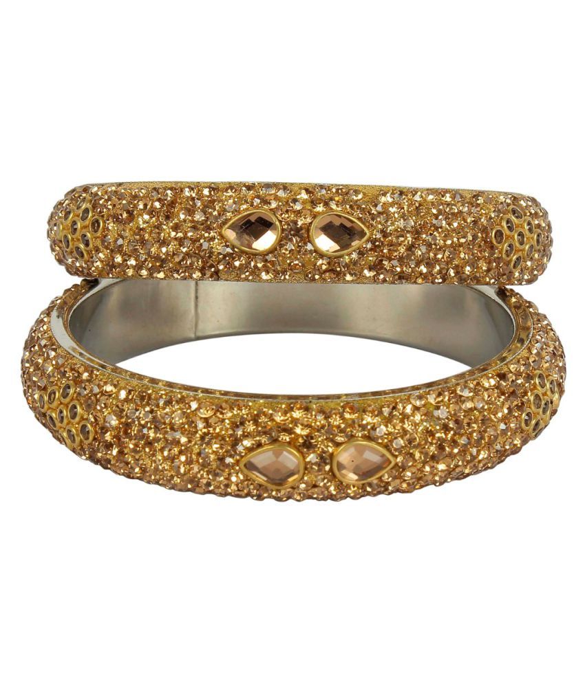 Much More Golden Beautiful Lac Made Kada Set For Women Wedding Jewelry