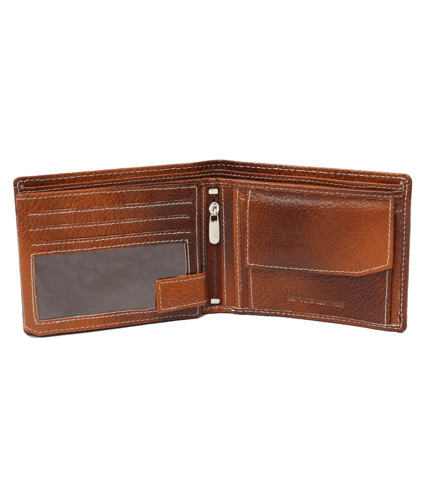 Hammonds Flycatcher Genuine Leather Tan Formal Regular Wallet: Buy ...