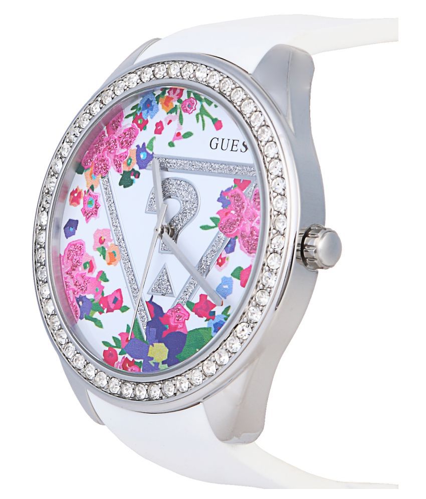 Guess Primrose White Analog Women's Watch Price India: Buy Guess Primrose White Analog Women's Watch Online at Snapdeal