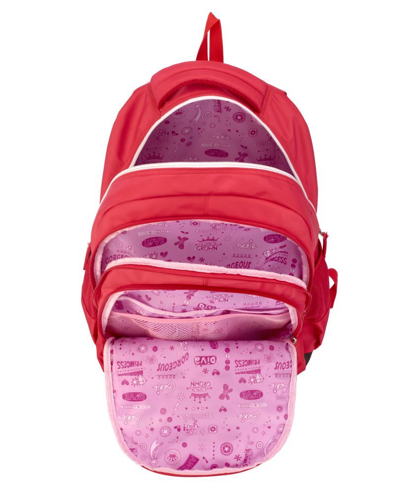 Genie Pink Backpack - Buy Genie Pink Backpack Online at Low Price ...