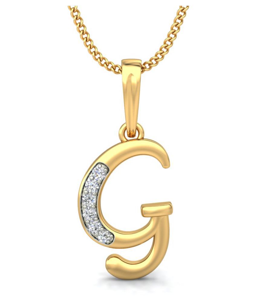 Carrydreams Golden Copper 24K Gold Plated A-Z Letters Initial Pendant ...