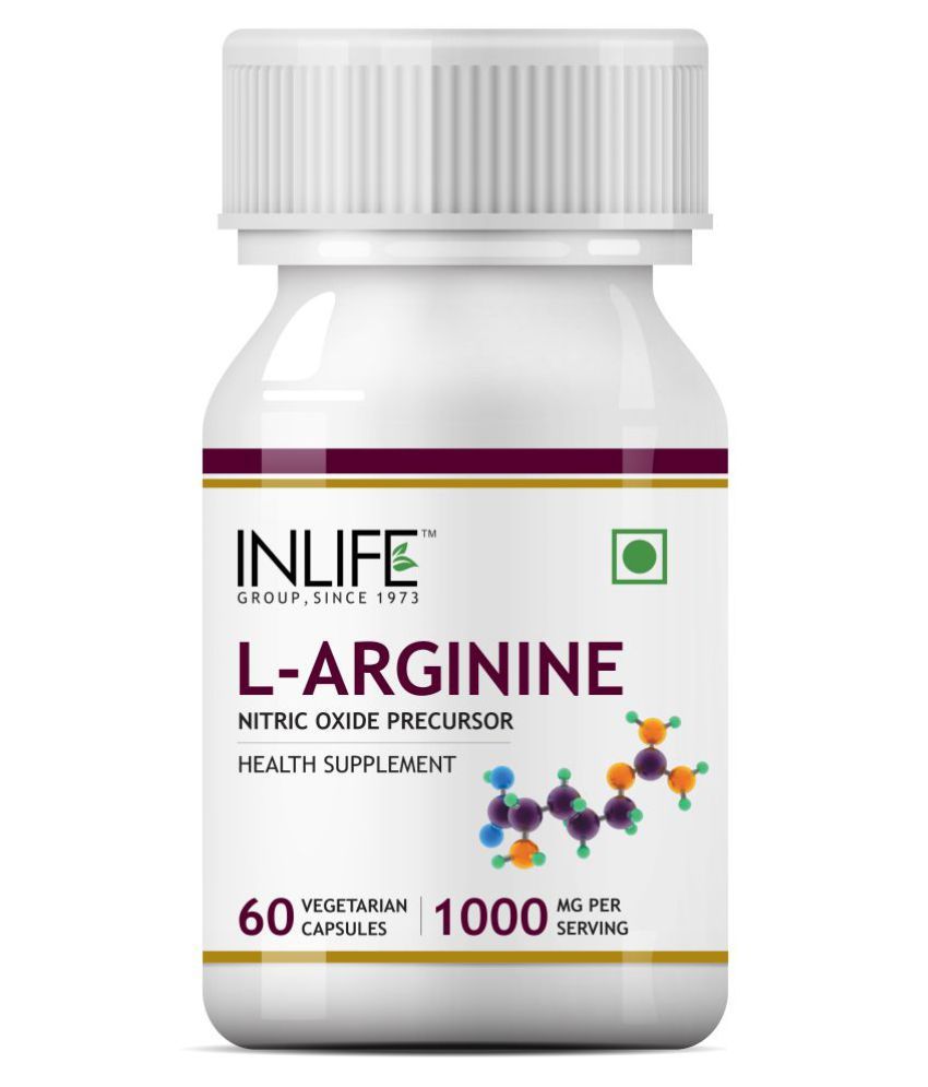 Inlife LArginine Supplement Veg. Capsules 60 no.s Capsule Buy Inlife