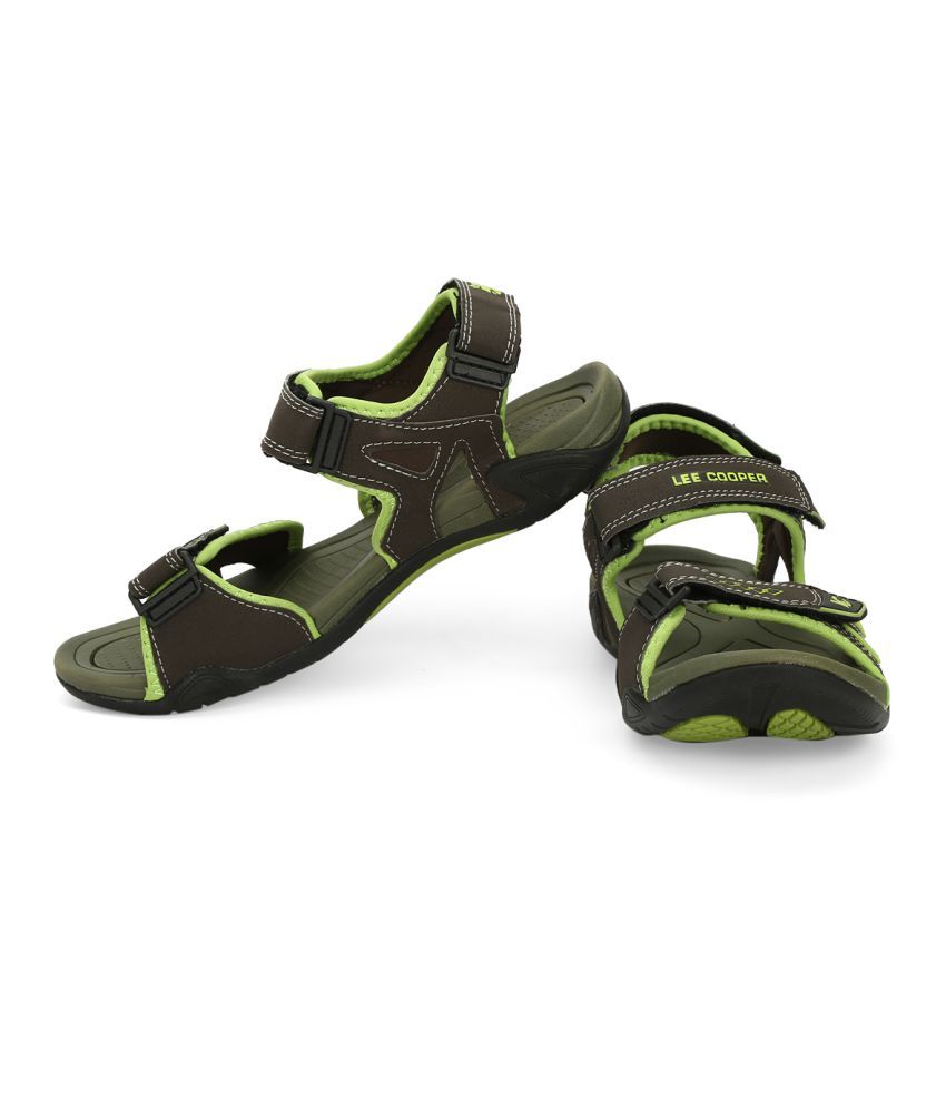 lee cooper men's leather sandals and floaters