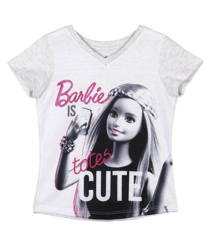 Barbie Multicolour T-Shirt for Girls - Buy Barbie Multicolour T-Shirt