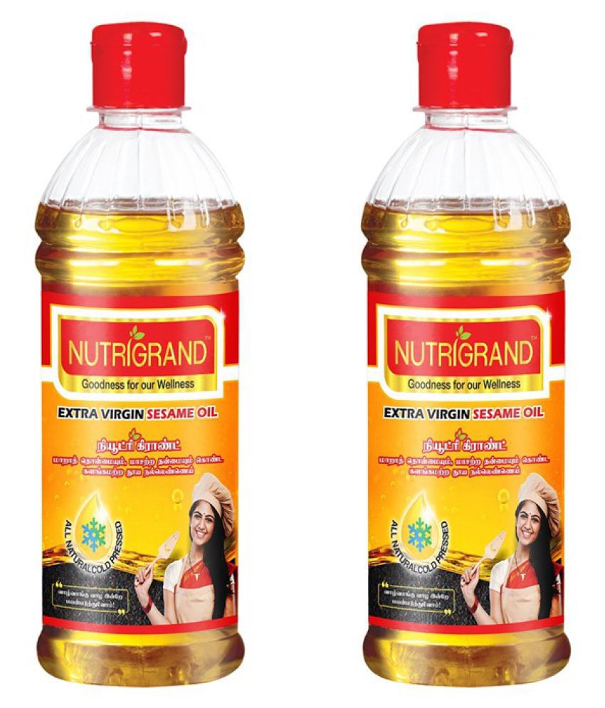 Nutrigrand Gingelly Oil 500 ml Pack of 2: Buy Nutrigrand Gingelly Oil ...