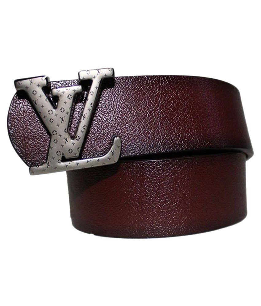 LV Belt Brown Faux Leather Casual Belts: Buy Online at Low Price in India - Snapdeal