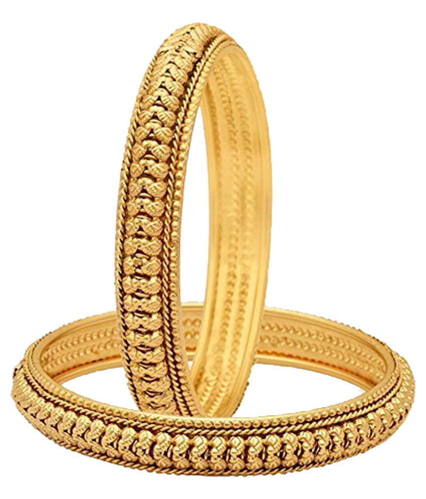     			YouBella Gold Plated Bangles Jewellery for Girls and Women