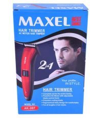 Maxel AK-007 Beard Trimmer ( Red )