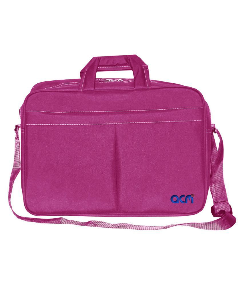 ACM Pink Polyester Office Bag - Buy ACM Pink Polyester Office Bag ...