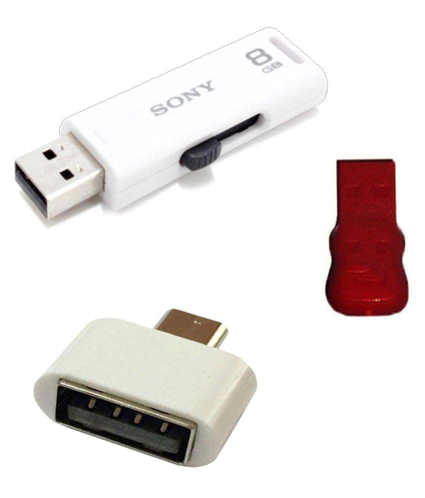     			Sony Micro Vault 8GB USB 2.0 Utility Pendrive - White