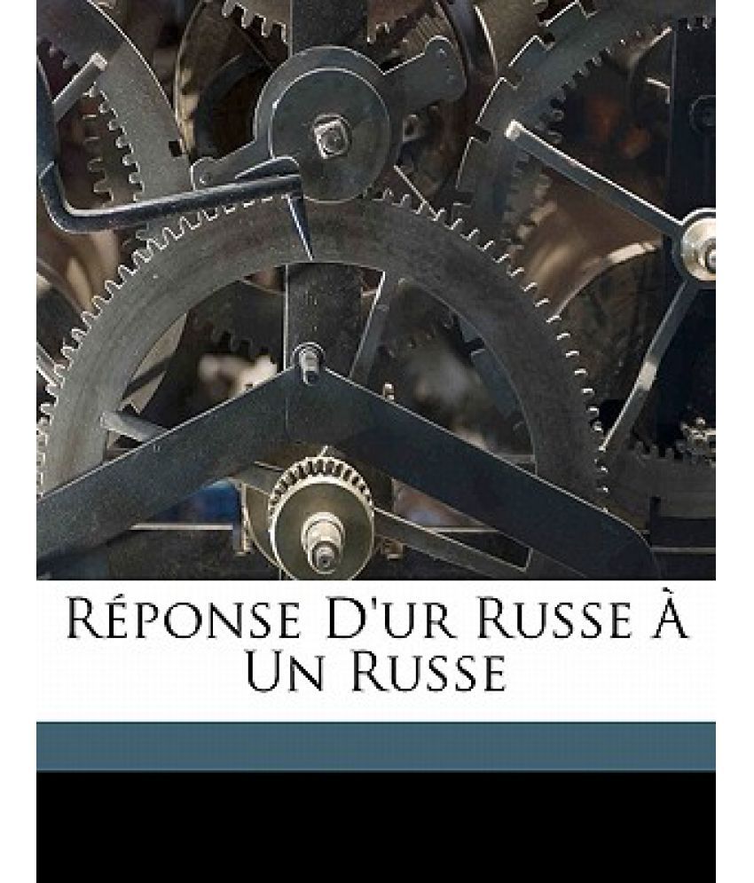 R Ponse D'Ur Russe Un Russe: Buy R Ponse D'Ur Russe Un Russe Online At ...