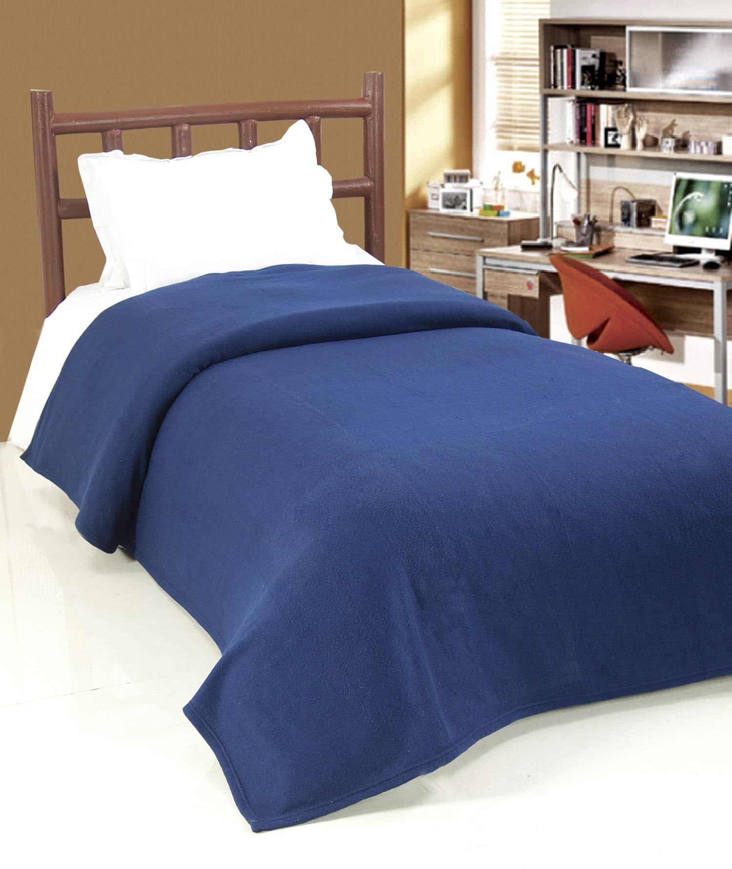 Surhome Blue Plain Fleece Blanket Buy Surhome Blue Plain Fleece
