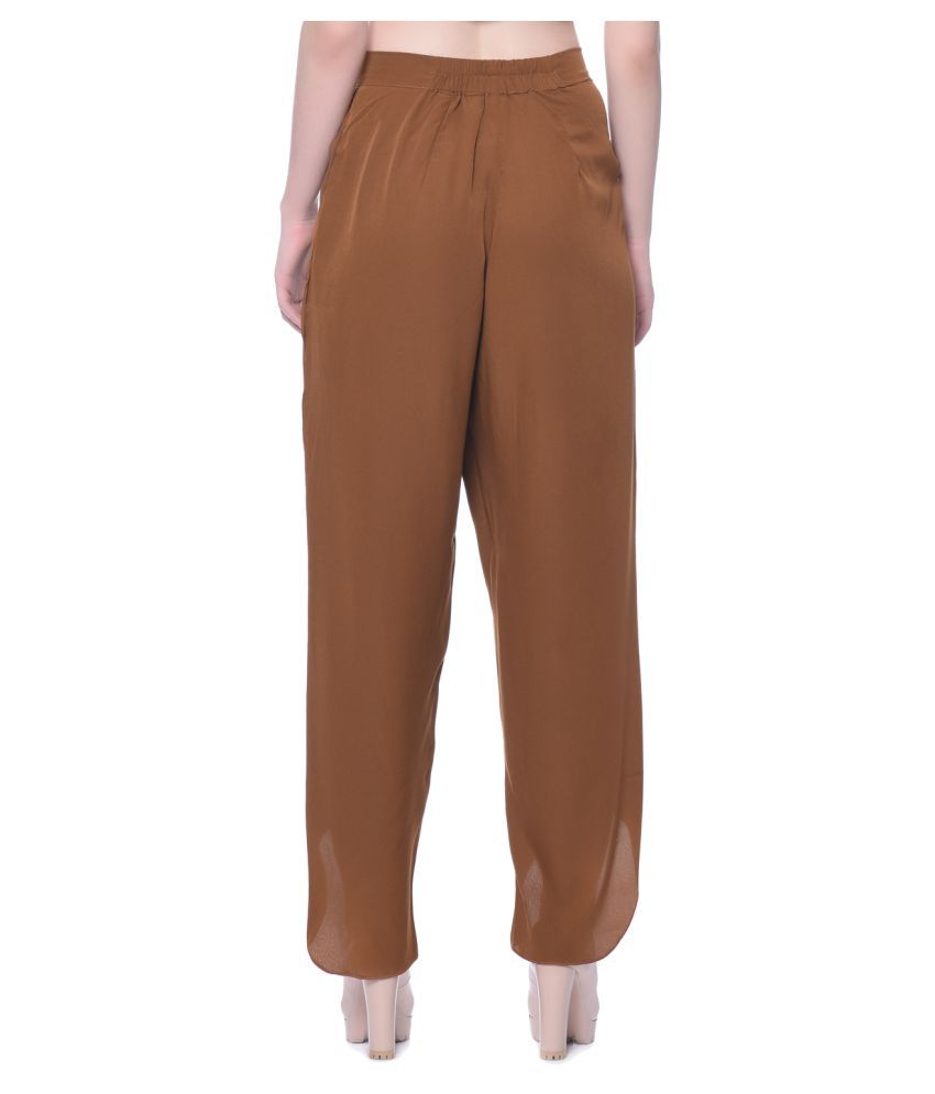 Buy Uptownie Lite Poly Crepe Casual Pants Online at Best Prices in ...