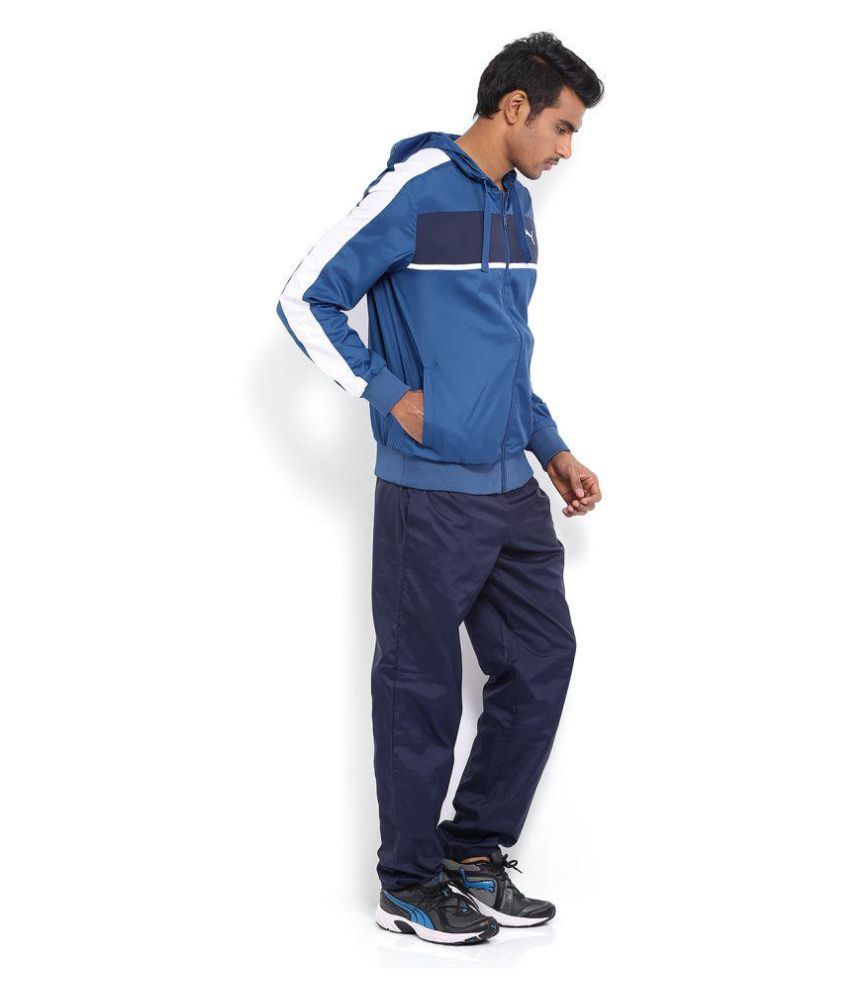 navy blue puma tracksuit